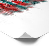 Frankfurt Duitsland Skyline Poster (Hoek)