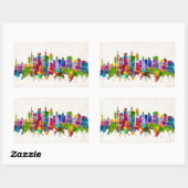 Frankfurt Duitsland Skyline Rechthoekige Sticker (Vel)