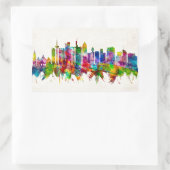 Frankfurt Duitsland Skyline Rechthoekige Sticker (Tas)