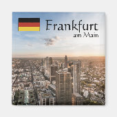 Frankfurt Duitsland Souvenir Magneet (Voorkant)