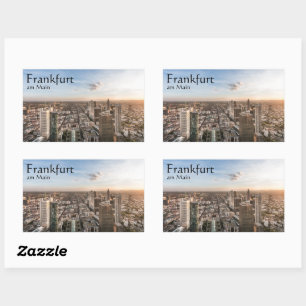 Frankfurt Duitsland Souvenir Rechthoekige Sticker