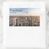 Frankfurt Duitsland Souvenir Rechthoekige Sticker (Tas)
