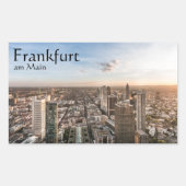 Frankfurt Duitsland Souvenir Rechthoekige Sticker (Voorkant)