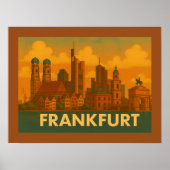 Frankfurt Duitsland Stad Kunst Poster (Voorkant)