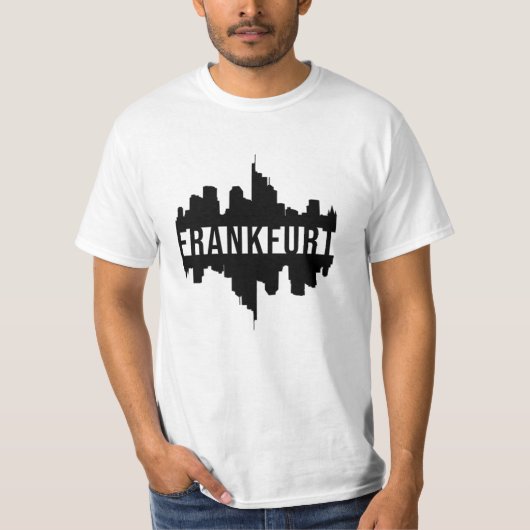 Frankfurt Duitsland Stadsgezicht Cool Grappig cade T-shirt (Voorkant)