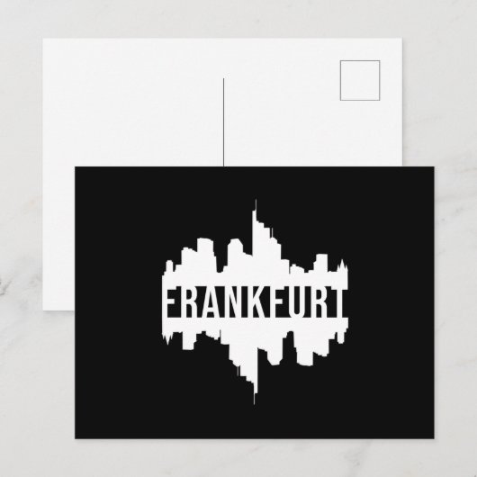 Frankfurt Duitsland Stadsgezicht Grappig cadeau id Briefkaart (Voorkant / Achterkant)