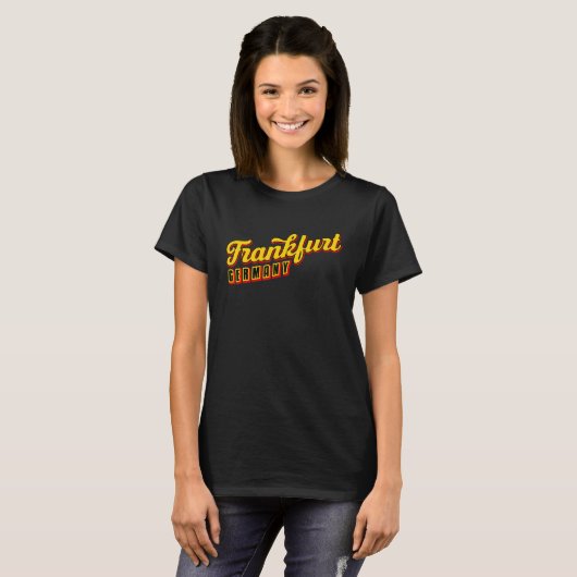 Frankfurt Duitsland T-shirt (Voorkant volledig)