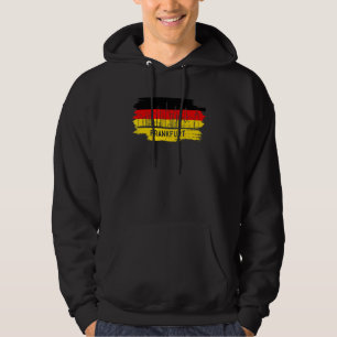 Frankfurt Duitsland Vlag Duitse vlag Duitsland Hoodie