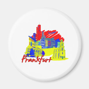 frankfurt - hoofdreisvakantieontwerp van de stad p magneet
