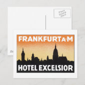 Frankfurt Hotel Excelsior Briefkaart (Voorkant / Achterkant)