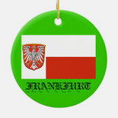 Frankfurt* kerstversiering keramisch ornament (Achterkant)