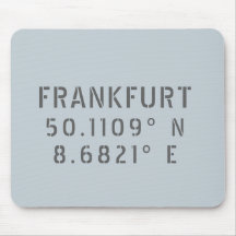 Frankfurt Latitude en lengtegraad