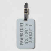 Frankfurt - lengtegraad bagagelabel (Voorkant (verticaal))