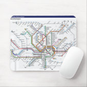 Frankfurt metro Mousepad Muismat (Met muis)