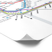 Frankfurt metro Poster (Hoek)