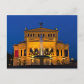 Frankfurt - Opera bij het schemergebied briefkaart (Voorkant)