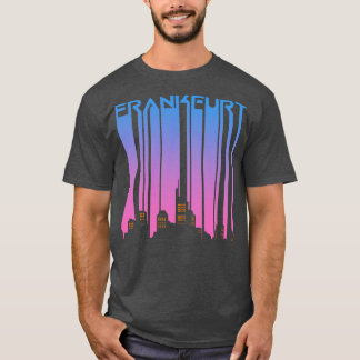 Frankfurt  Retro City Silhouette Geschenk T-shirt