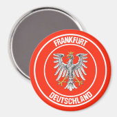 Frankfurt Round Emblem Magneet (Voorkant / Achterkant)