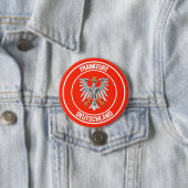 Frankfurt Round Emblem Ronde Button 7,6 Cm (In situ)