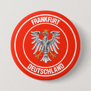 Frankfurt Round Emblem Ronde Button 7,6 Cm