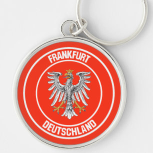 Frankfurt Round Emblem Sleutelhanger