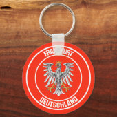 Frankfurt Round Emblem Sleutelhanger (Voorkant)