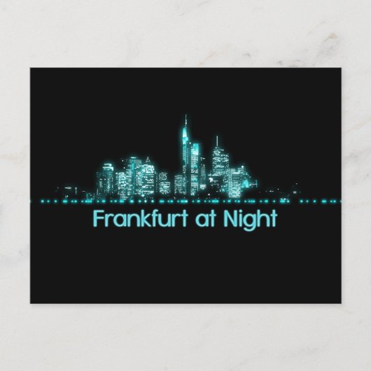 Frankfurt Skyline Briefkaart (Voorkant)