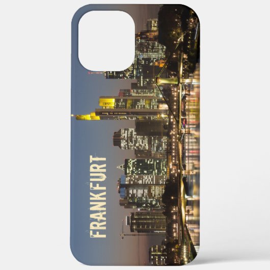 Frankfurt Skyline Duitsland  Souvenir cadeau Case-Mate iPhone Case (Achterkant)