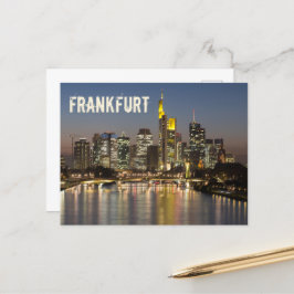 Frankfurt Skyline Duitsland  Souvenir cadeau Feestdagenkaart