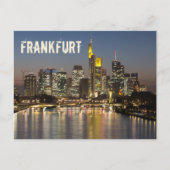 Frankfurt Skyline Duitsland  Souvenir cadeau Feestdagenkaart (Voorkant)