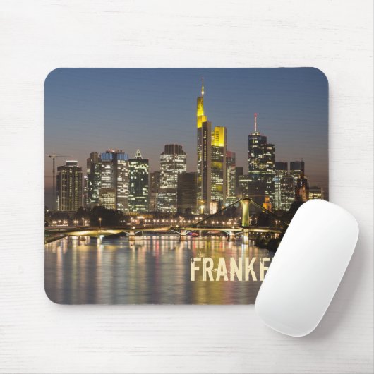 Frankfurt Skyline Duitsland  Souvenir cadeau Muismat (Met muis)