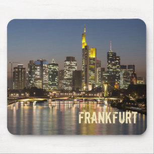 Frankfurt Skyline Duitsland  Souvenir cadeau Muismat
