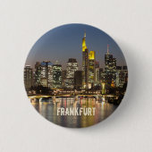 Frankfurt Skyline Duitsland Souvenir cadeau Ronde Button 5,7 Cm (Voorkant)