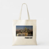 Frankfurt Skyline Duitsland  Souvenir cadeau Tote Bag (Achterkant)