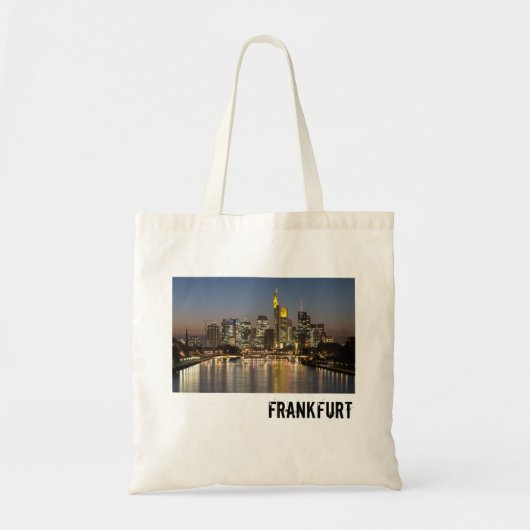 Frankfurt Skyline Duitsland  Souvenir cadeau Tote Bag (Voorkant)
