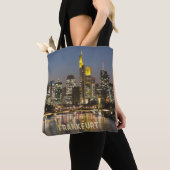 Frankfurt Skyline Duitsland Souvenir cadeau Tote Bag (Dichtbij)
