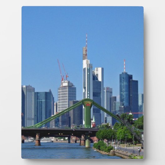 Frankfurt skyline fotoplaat (Voorkant)
