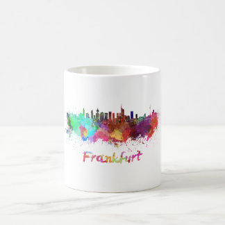 Frankfurt skyline in watercolor koffiemok