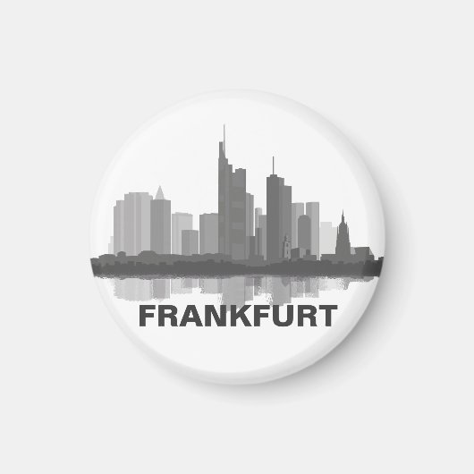 Frankfurt Skyline Kühlschrank Magnet (Voorkant)