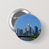 Frankfurt skyline ronde button 5,7 cm (Voorkant /achterkant)
