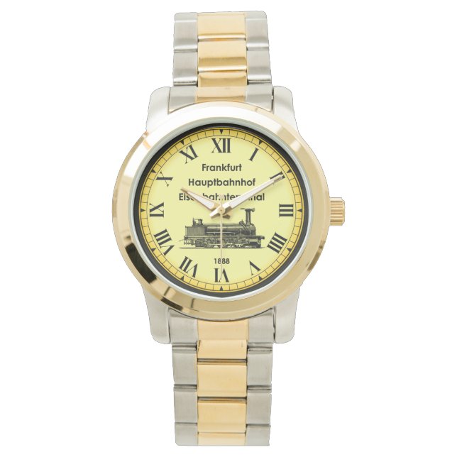 Frankfurt Station ~ Duitsland ~ 1888 ~ Watch Horloge (Voorkant)