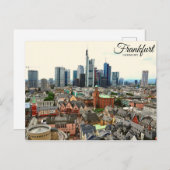 Frankfurt view briefkaart (Voorkant / Achterkant)