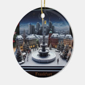 Frankfurt Wonderland: 3D kerstversiering Keramisch Ornament (Links)