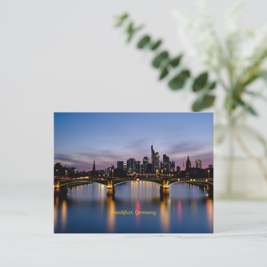 Frankfurtbrug, Duitsland Briefkaart (Staand voorkant)