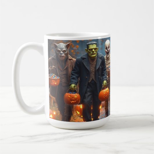 Frankie and Friends, Halloween Coffee Mug Koffiemok (Links)