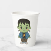 Frankie Baby Shower Cups – Monster Baby Party Drin Papieren Bekers (Voorkant)