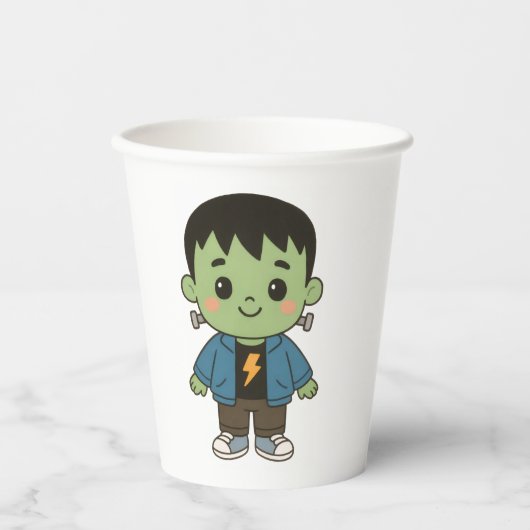 Frankie Baby Shower Cups – Monster Baby Party Drin Papieren Bekers (Voorkant)