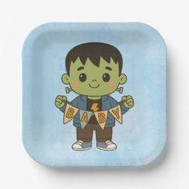 Frankie Baby Shower Paper Plates – Halloween Baby Papieren Bordje