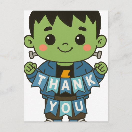 Frankie Boo Crew Kaart "Dank je wel" (Voorkant)