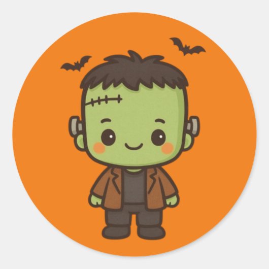 Frankie Boo Ronde Sticker (Voorkant)